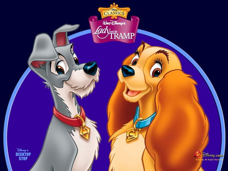 Lady and Tramp- Most famous cartoon dog
