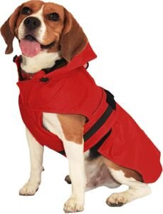 Mutt of Course Red Raincoat for Dogs