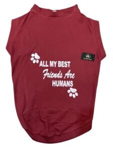 Golden Tails Cotton Printed Round Neck Dogs T-Shirt